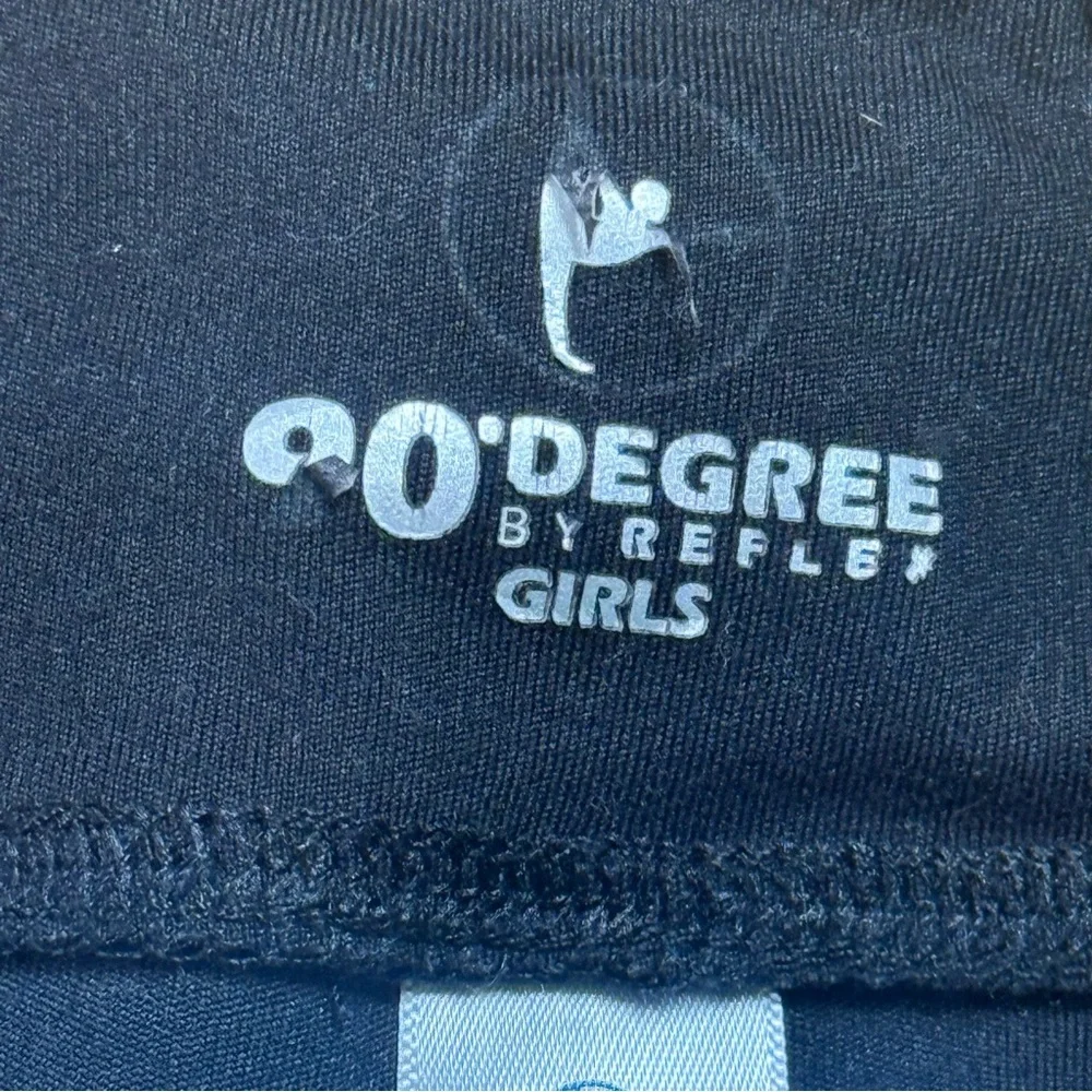 S (7-8) 90 Degrees by Reflex Girls black compression shorts - Picture 5 of 6
